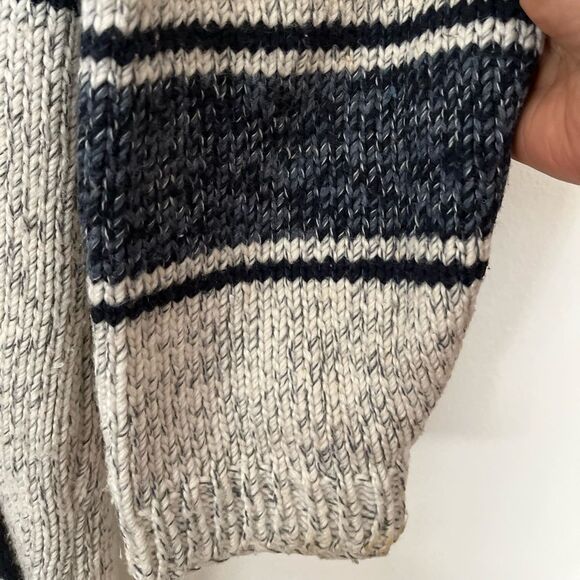 Made in Portugal offwhite w/specks hooded cardigan, pockets, drawstring,zipper S - Picture 4 of 9